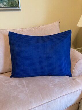 Pillow Sham Twin NWOT Royal Blue JCPenney